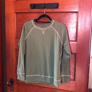 Eddie Bauer lightweight sweatshirt - grass green